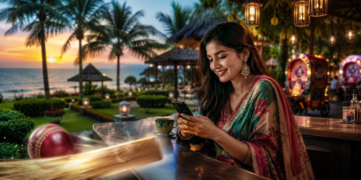ঢাকার চা বাগানে বসে ক্রিকেট বেটিং করছেন একজন ব্যক্তি